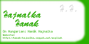 hajnalka hanak business card